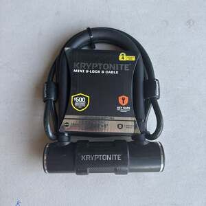 Kryptonite Heavy Duty Shackle U-Lock with 4' Flex Security Cable